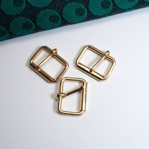 3 Rollschnallen 25mm goldfarben, Gürtelschnalle, Gürtelschließe, Schnallen, Trödel Dings da