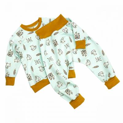 2-tlg Set Pullover Pumphose Baby Frühchen Jungs Mädchen "Fuchs & Traumfänger" Geschenk Geburt Ostern
