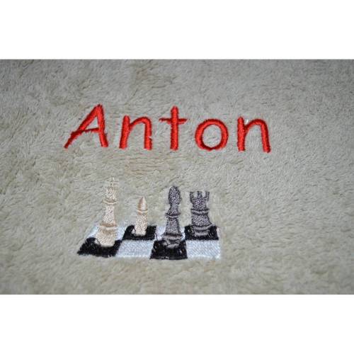 Handtuch Schach mit Namen
