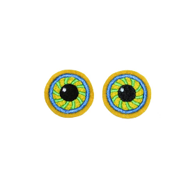 Stickapplikation Augen Eule Patches Aufbügler Applikation