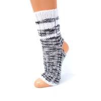 Yoga Socken, Pediküre Socken Gr. 39-41, grau und weiß