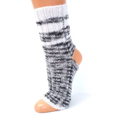 Yoga Socken, Pediküre Socken Gr. 39-41, grau und weiß