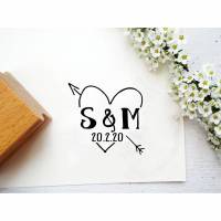 Hochzeitsstempel Stempel Hochzeitseinladung personalisiert mit Name und Datum