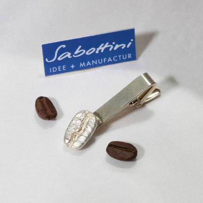  "Kaffeebohne" Krawattenklammer. Das Präsent für Kaffeeliebhaber