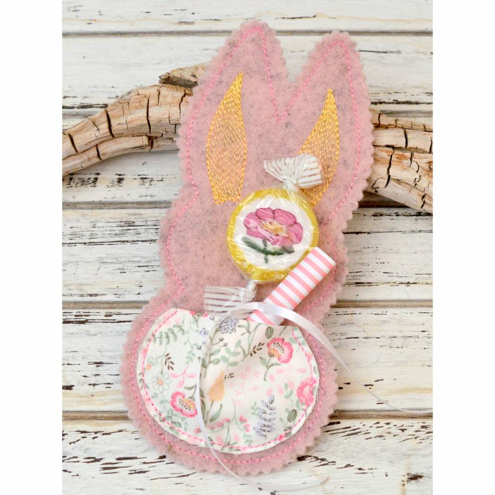ITH Stickdatei Geschenkanhänger Hasen für Glückwünsche und Geldgeschenke Bild 4