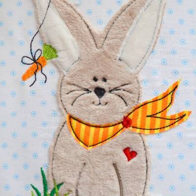 Stickdatei Hase 4 Größen