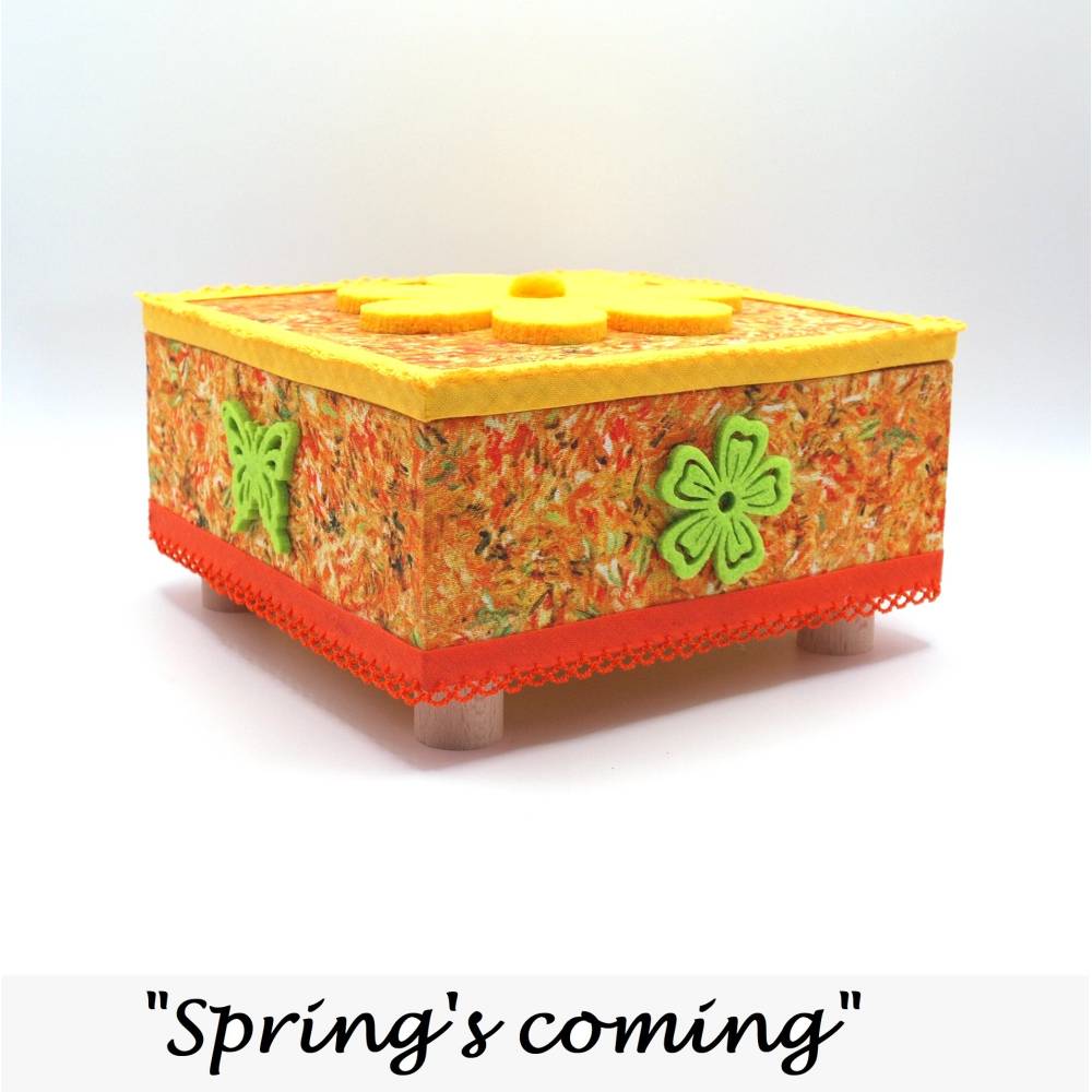 großer schmuckkasten unikat schmuckaufbewahrung frühling holz große schmuckbox kunst box schmuckschatulle