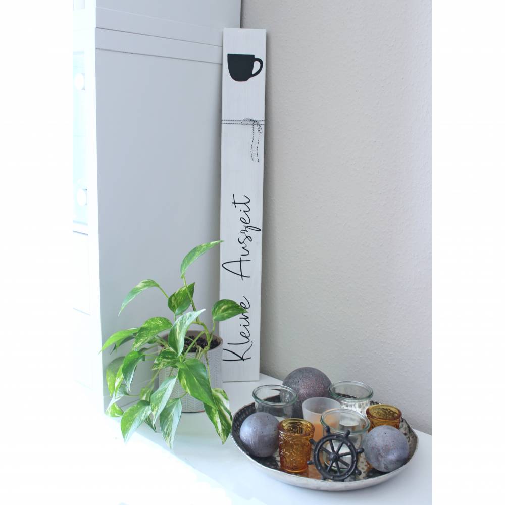 Holzschild zum Anlehnen "Kleine Auszeit" aus der Manufaktur Karla Bild 6