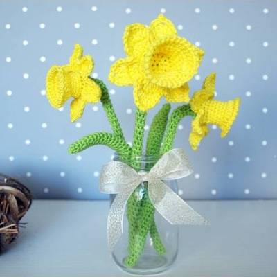 Häkelanleitung Narzisse - PDF Datei