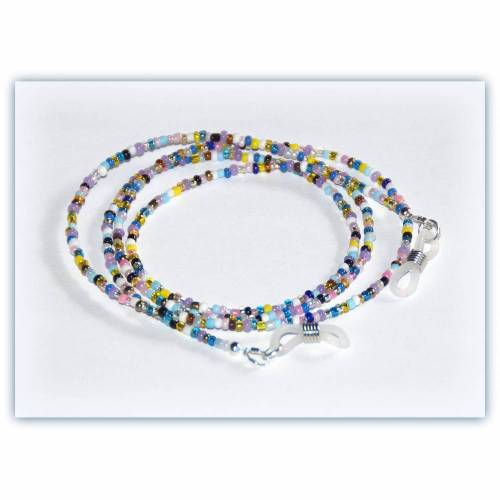 Brillenkette bunt, Brillenband kunterbunt
