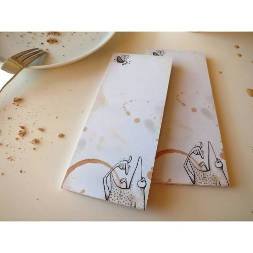 Notizfrosch "Guten Appetit", 2 Stück,kleiner Notizblock, Einkaufszettel, Notizbuch, kleiner Schreibblock, Schreibblock Frosch, aufschreiben