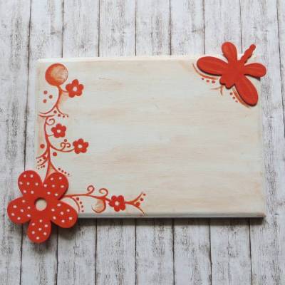 Familienschild, Türschild,  personalisierbar, Blumen,Libelle