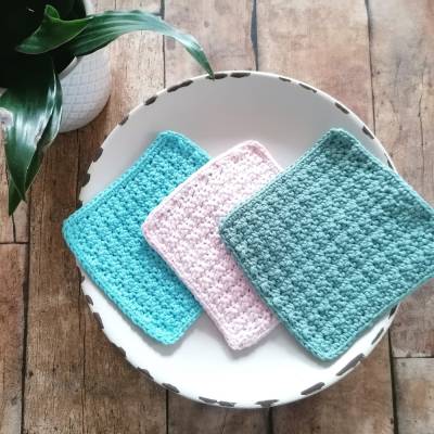 Wunderschönes Spültuch, Spüllappen, Waschlappen gehäkelt, perfekt für die Landhausküche