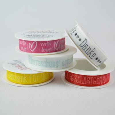 Geschenkband mit Spruch