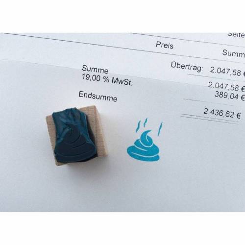 DIE KACKE DAMPFT, Stempel, handgeschnitzt, Ministempel, Kacke Stempel, kleiner Stempel, witziger Stempel, Kindergarten, Schule