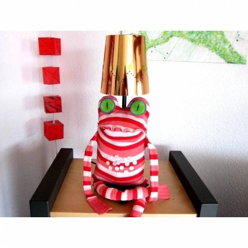 Froschlicht, Lampe, Lichtobjekt, witzige Lampe, Tischlampe, Tischleuchte, Froschlampe, Deko Lampe, Frosch Lampe, originelle Lampe