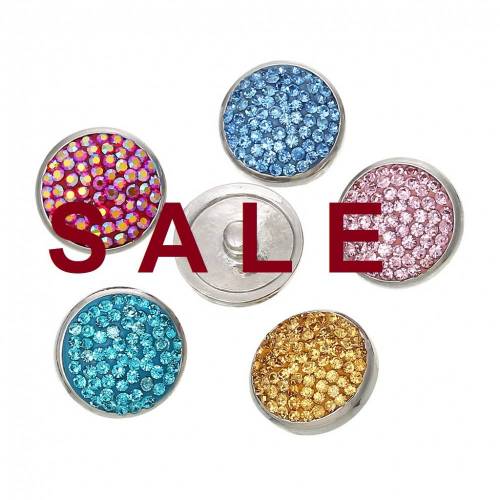 SALE!  Druckknopf, Button, Druckknopfbutton,Gr. L,Strass, Farbauswahl, statt 8,99 Euro jetzt 4,99 Euro