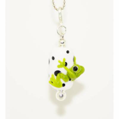 Anhänger Glasperle Frosch