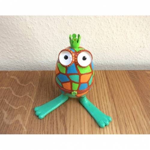 Das Froschbergé-Ei, Frosch, Frosch Figur, Frosch Skulptur, Fabergé, Schmuckdose, Ringschachtel, Osterei, Froschkönig,lustiger FroschOstern