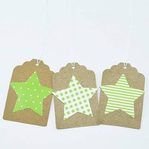 10 GESCHENKANHÄNGER „STERN“