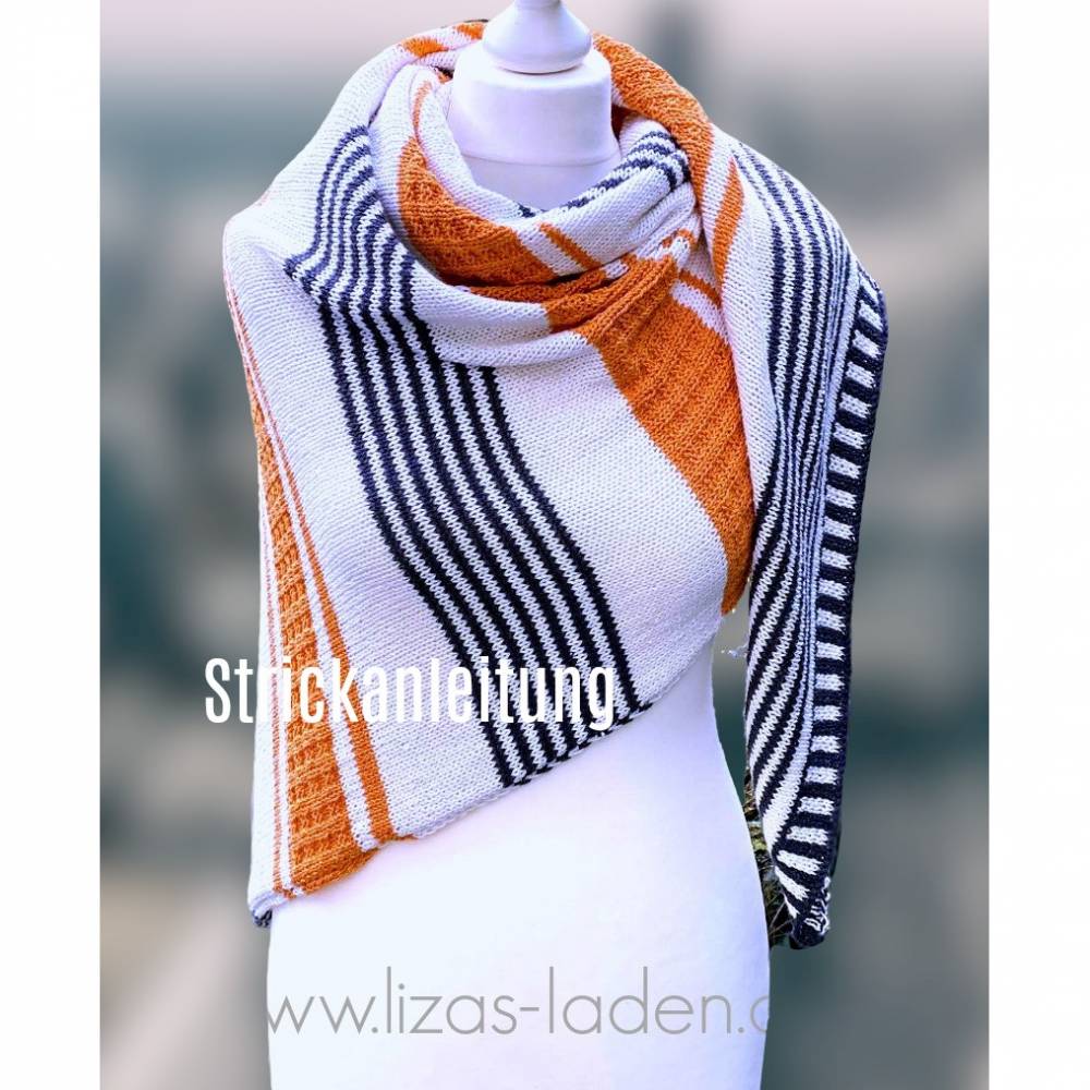 Strickanleitung Lizas Tuch Zitrone des Nordens Bild 1