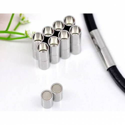 10  Verschlüsse, Verschluss,  Schmuckverschluss, Magnetverschluss, Bandkappen, Armband, Kette, silber