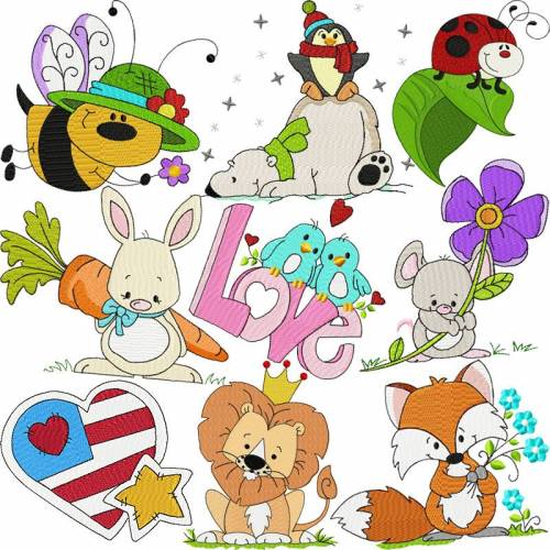 Stickdateien Tiere, Stickdatei Tiere