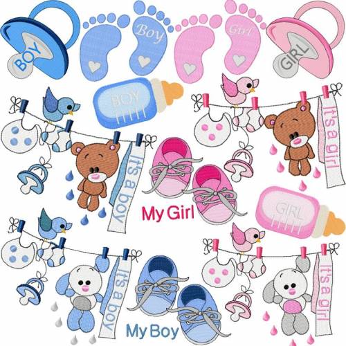Stickdatei Baby