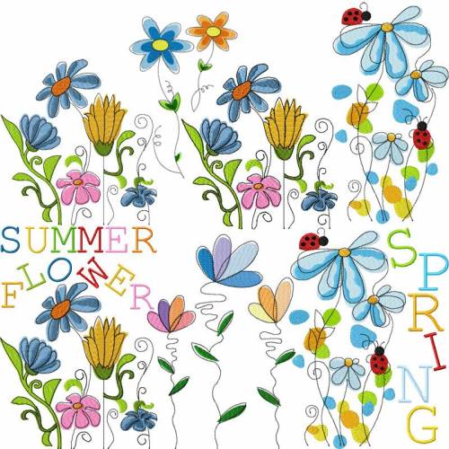 Stickdateien Sommer