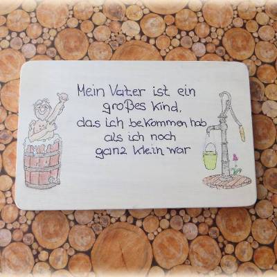 Türschild, Geschenkidee  für den Vater, Wanddeko, Geburtstagsgeschenk, Väter, Weihnachtsgeschenk