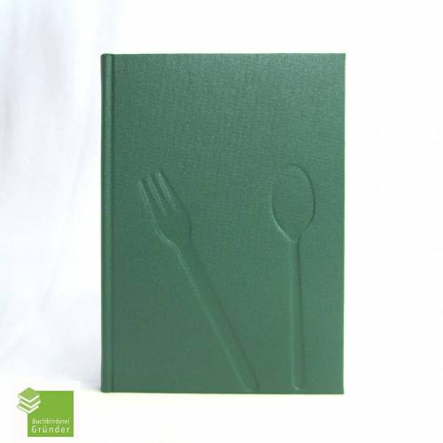 Rezeptbuch, kariert, hellgrün, Kochbuch, DIN A5