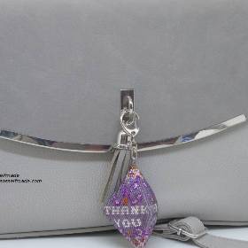 Taschenanhänger "Thank you" #Peyote #gefädelt 8 cm