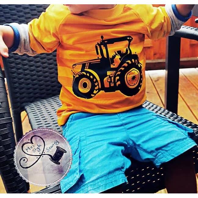 Plotterdatei Traktor Trekker Schlepper Bulldog Jungen Herzschlag Bild 2