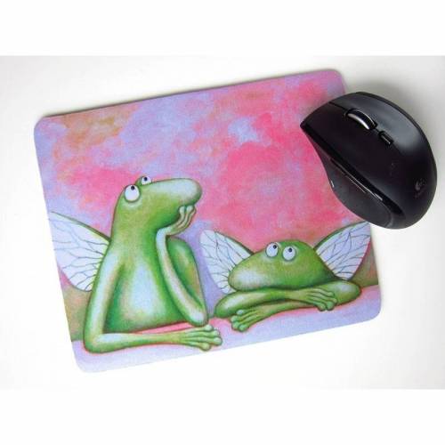 Kunztpad - Mousepad "Die Raffael-Frösche", Raffael, Engel, Putten, Raffaels Engel, Frosch Mauspad, Engel Mauspad, Kunst Mousepad, Putte