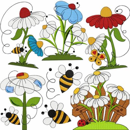 Stickdateien Sommer