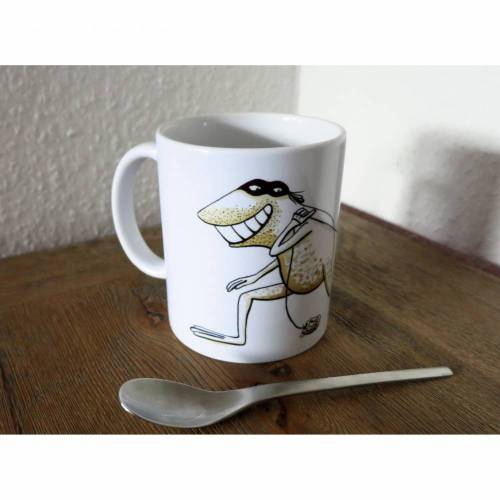 Teebeuteldieb I, Tasse, Becher, Teetasse, Kaffeebecher, witziger Becher, Tee, Teatime, Geschenk für Teetrinker, Frosch Tasse, Froschtasse