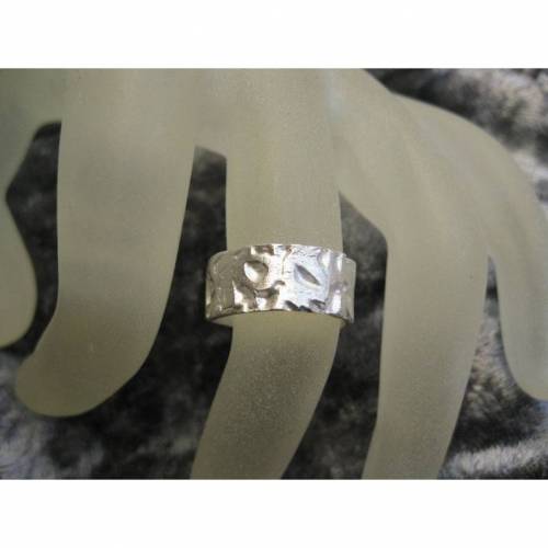 Bandring mit tollem Muster aus 999 Silber