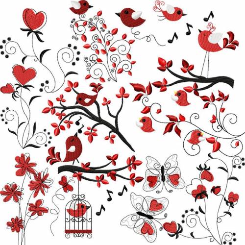 Stickdateien Blumen