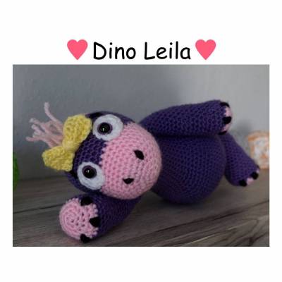 Amigurumi Häkelanleitung für Dino Leila