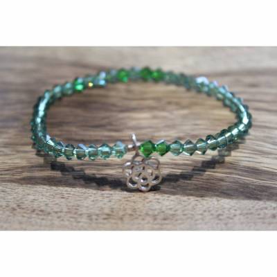 Perfekt zum Dirndl - handgefertigtes Kristall-Armband!