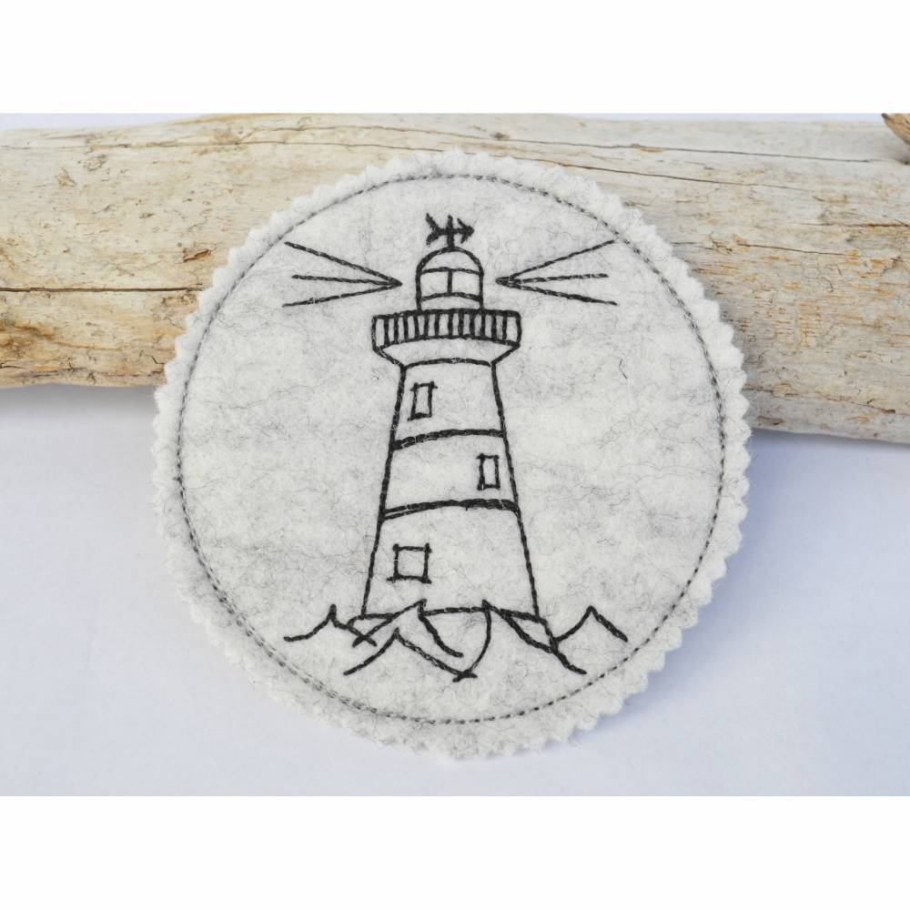 ITH Stickdatei Untersetzer maritim 6 Motive 10x10cm Bild 5