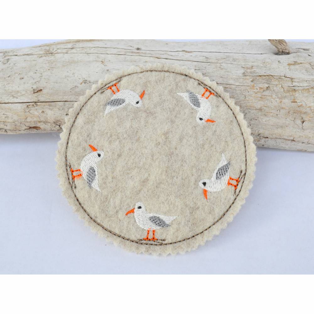 ITH Stickdatei Untersetzer maritim 6 Motive 10x10cm Bild 8