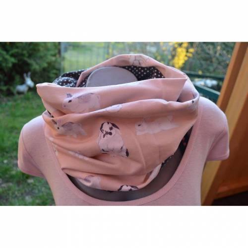 Hasen Kaninchen Loopschal Schlauchschal Wickelschal