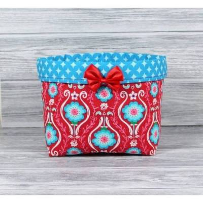 Utensilo Stoffkorb Rot Retro-Ornamente