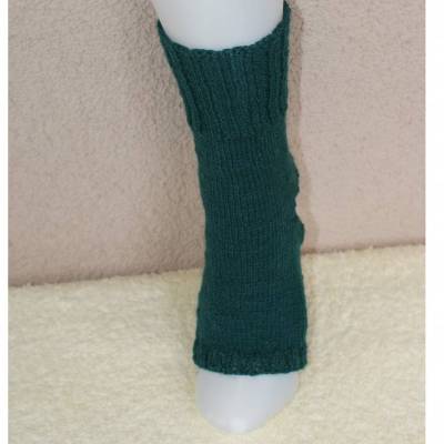 Pilates Yoga Socken ohne Ferse und Spitze, Sockenwolle Grün