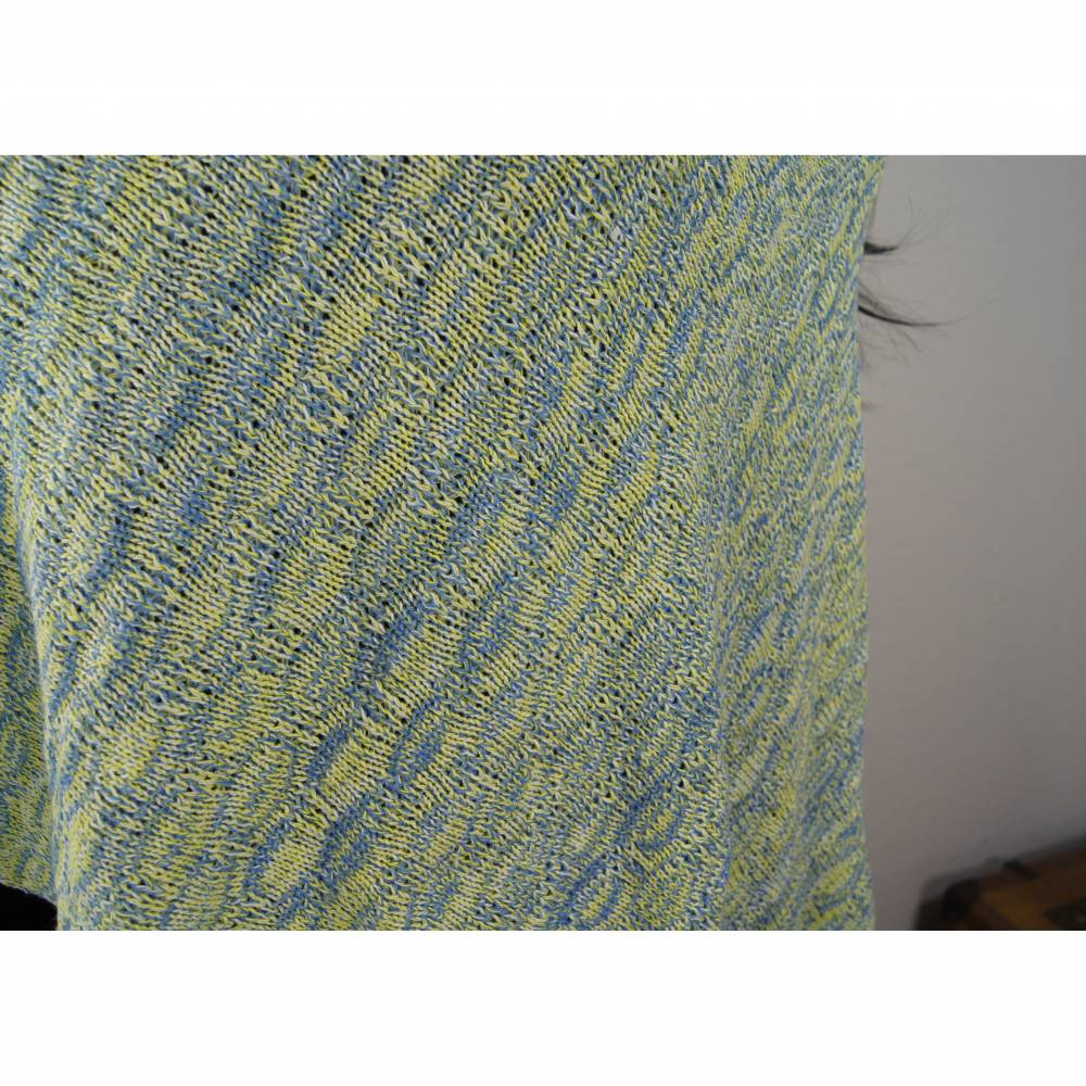 Strickponcho aus Baumwolle gestrickt Bild 7