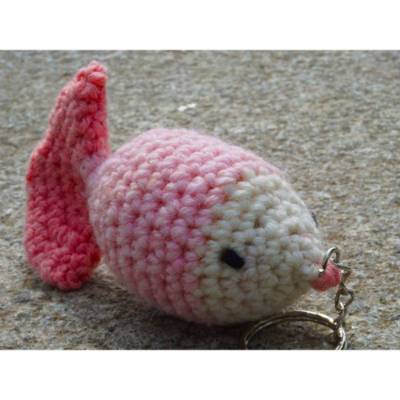 Häkelanleitung: Schlüsselanhänger Fisch