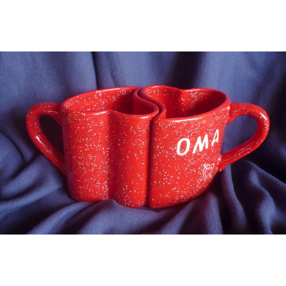 Herz zu verschenken, Tassen zur Hochzeit, als Dankeschön, für Lieblingsmenschen, Mama und Papa, Oma und Opa, 2 Stück