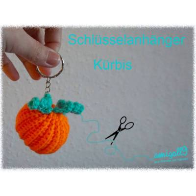 Häkelanleitung: Kürbis-Schlüsselanhänger!
