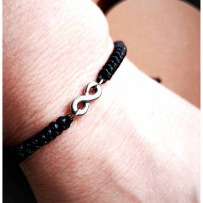 Armband, Infinity, Länge flexibel, Freundschaftsarmband, Unisex
